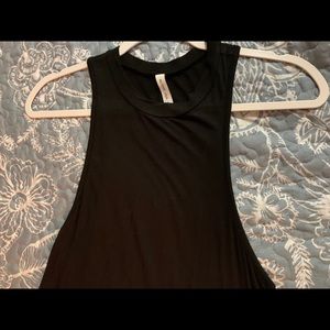 Black tank dress.